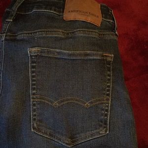 They are extreme flex slim straight jeans.